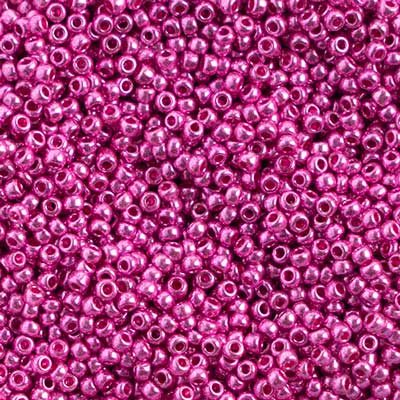 Preciosa Ornela 10/0 Preciosa Seed Beads 10/0 *Hot* Pink Metallic, Preciosa Seed Beads