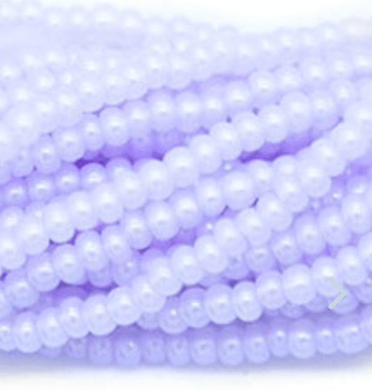 Preciosa 10/0 Preciosa Seed Beads 10/0 Lavender Opal Pearl Terra Preciosa Seed Beads *Limited time Hank 2023*