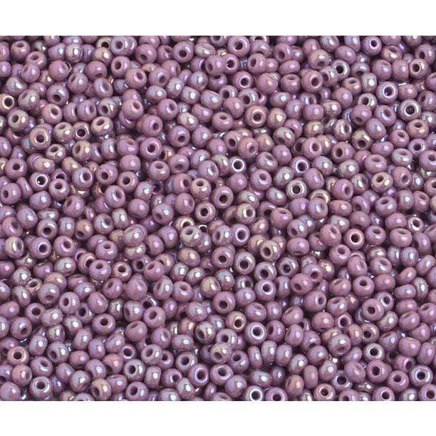 Preciosa Ornela 10/0 Preciosa Seed Beads 10/0 Mauve AB Opaque Preciosa Seed Beads