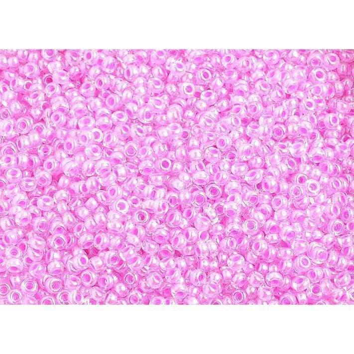 Preciosa Ornela 10/0 Preciosa Seed Beads 10/0 Mauve Pink Colour lined Preciosa Seed Bead