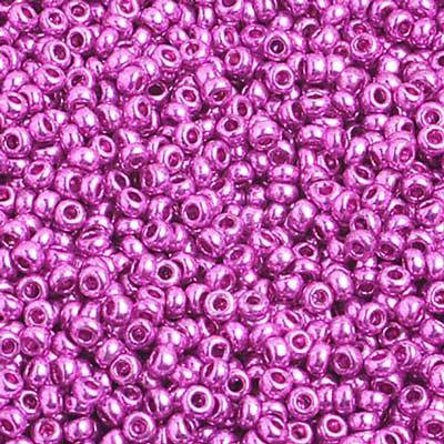 Sundaylace Creations & Bling 10/0 Preciosa Seed Beads 10/0 Metallic Fuchsia Preciosa Seed Bead