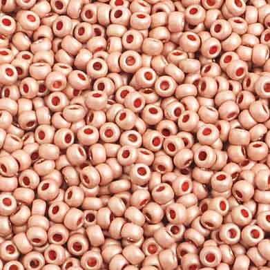 Preciosa Ornela 10/0 Preciosa Seed Beads 10/0 Metallic Peach Matt Terra Color Czech Seed Beads *Hank
