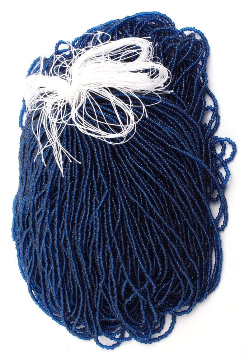 Sundaylace Creations & Bling 10/0 Preciosa Seed Beads 10/0 Montana Blue Shiny, Preciosa Seed Beads *hank*