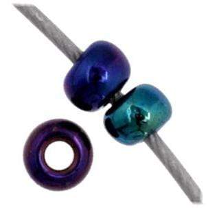 Preciosa Ornela 10/0 Preciosa Seed Beads 10/0 Navy Blue Iris Opaque, *Metallic* Precoisa Seed Beads