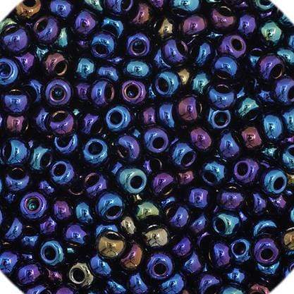 Preciosa Ornela 10/0 Preciosa Seed Beads 10/0 Navy Blue Iris Opaque, *Metallic* Precoisa Seed Beads