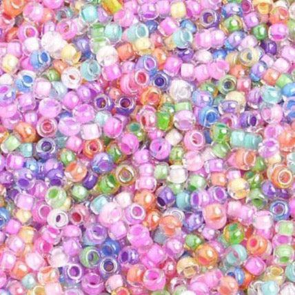 Sundaylace Creations & Bling 10/0 Preciosa Seed Beads 10/0 Neon Mix Colour lined, Preciosa Seed Bead