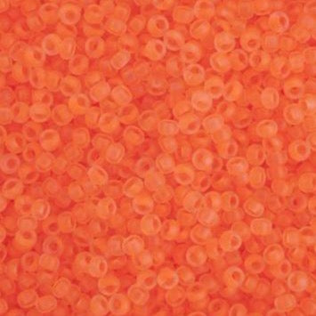 Sundaylace Creations & Bling 10/0 Preciosa Seed Beads 10/0 Transparent Neon Orange Preciosa Seed Bead