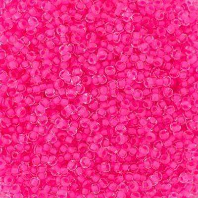Preciosa Ornela 10/0 Preciosa Seed Beads 10/0 Crystal Colour Lined Neon Pink Preciosa Seed Bead