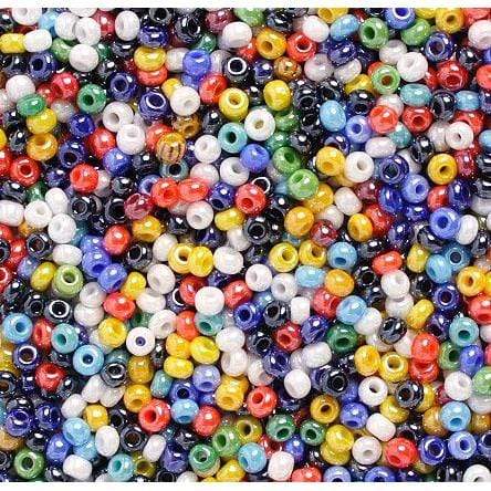 Sundaylace Creations & Bling 10/0 Preciosa Seed Beads 10/0 Opaque Luster Mix- Mulitple Colours, Preciosa Seed Beads