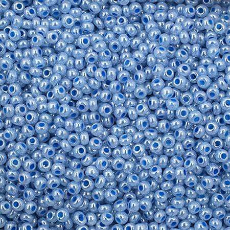 Preciosa Ornela 10/0 Preciosa Seed Beads 10/0 Pale Blue Opaque Dyed Pearl,  Preciosa Seed Bead