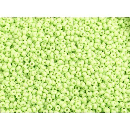 Sundaylace Creations & Bling 10/0 Preciosa Seed Beads 10/0 Pale Green Opaque Preciosa Seed Bead