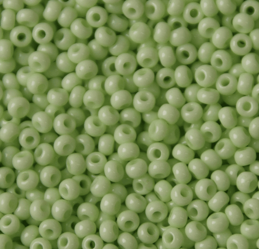 Preciosa Ornela 10/0 Preciosa Seed Beads 10/0 Pastel Light Green Solgel Opaque, Preciosa Seed Beads *NEW*