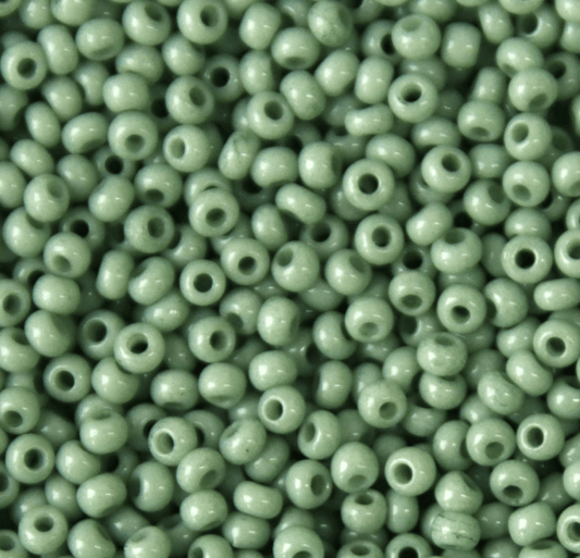 Preciosa Ornela 10/0 Preciosa Seed Beads 10/0 Pastel Sage Green Solgel Opaque, Preciosa Seed Beads *NEW*