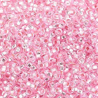 Sundaylace Creations & Bling 10/0 Preciosa Seed Beads 10/0 Pink Dyed Silver Lined Preciosa Seed Bead