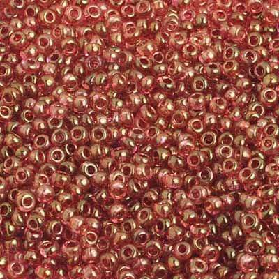 Sundaylace Creations & Bling 10/0 Preciosa Seed Beads 10/0 Pink Luster Transparent *Dusty Rose hue* Preciosa Seed Beads