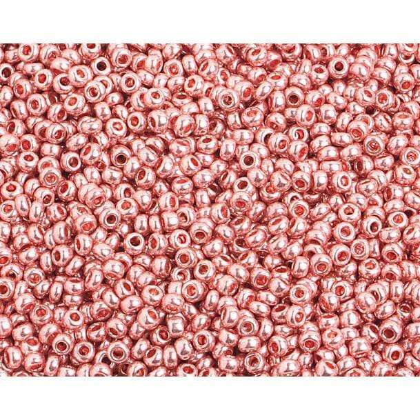 Preciosa Ornela 10/0 Preciosa Seed Beads 10/0 Pink Metallic Sol Gel, Preciosa Seed Bead