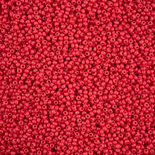 Sundaylace Creations & Bling 10/0 Preciosa Seed Beads 10/0 RED MATTE Terra Intensive Finish, Preciosa Seed Beads *NEW 2023*