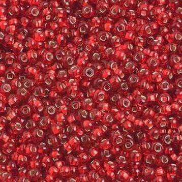 Sundaylace Creations & Bling 10/0 Preciosa Seed Beads 10/0 Silver-lined Red Preciosa Seed Bead