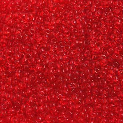 Sundaylace Creations & Bling 10/0 Preciosa Seed Beads 10/0 Red Transparent Preciosa Seed Bead