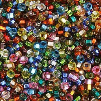 Sundaylace Creations & Bling 10/0 Preciosa Seed Beads 10/0 Silver Lined Assorted Mix, Preciosa Seed Beads