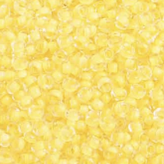 Sundaylace Creations & Bling 10/0 Preciosa Seed Beads 10/0 Yellow Colour Lined Terra Colour Preciosa Seed Beads