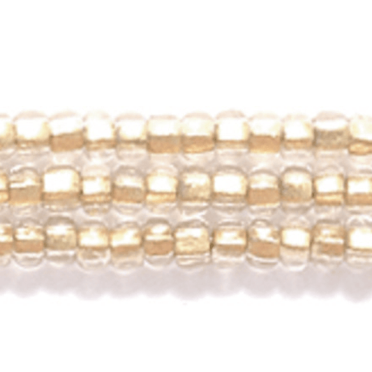 Preciosa Ornela 11/0 Preciosa Seed Beads 11/0 Brass Lined Crystal Colour lined Preciosa Seed Beads *Hank