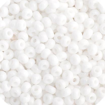 Preciosa Ornela 11/0 Preciosa Seed Beads 22g 11/0 Chalk White Opaque Preciosa Seed Bead