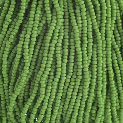 Sundaylace Creations & Bling 11/0 Charlotte Cut Czech Seed Bead- Opaque Light Green