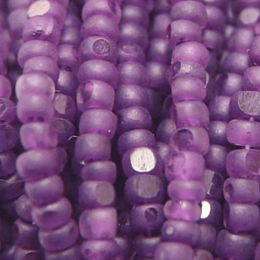 11/0 Charlotte Cut Seed Bead- Matte Huckleberry Purple Lined *10g Hank* Charlotte Cut Seedbeads