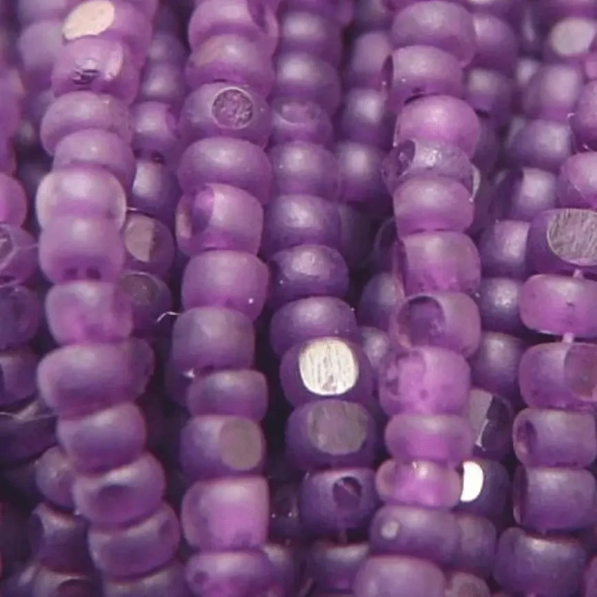 11/0 Charlotte Cut Seed Bead- Matte Huckleberry Purple Lined *10g Hank* Charlotte Cut Seedbeads
