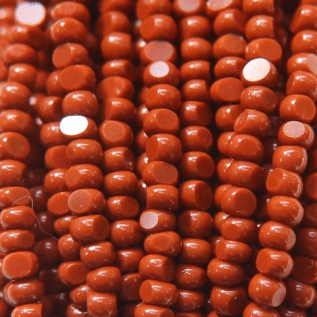 11/0 Charlotte Cut Seed Bead- Opaque Medium Brown *10g Hank* Charlotte Cut Seedbeads