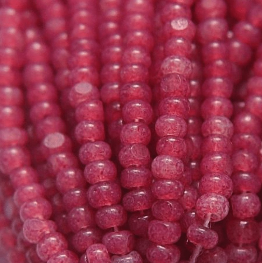 11/0 Charlotte Cut SHEEN India Seed Bead- Opal Rouge Pink *10g Hank* Charlotte Cut Seedbeads