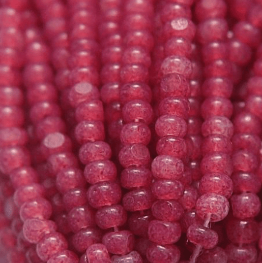 11/0 Charlotte Cut SHEEN India Seed Bead- Opal Rouge Pink *10g Hank* Charlotte Cut Seedbeads