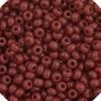 Preciosa Ornela 11/0 Preciosa Seed Beads 11/0 Cranberry Opaque Preciosa Seed Bead, 22g or Hank