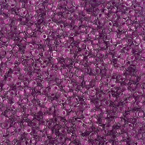 Sundaylace Creations & Bling 11/0 Preciosa Seed Beads 11/0 Crystal Colour Lined Neon Purple, Preciosa Seed Bead