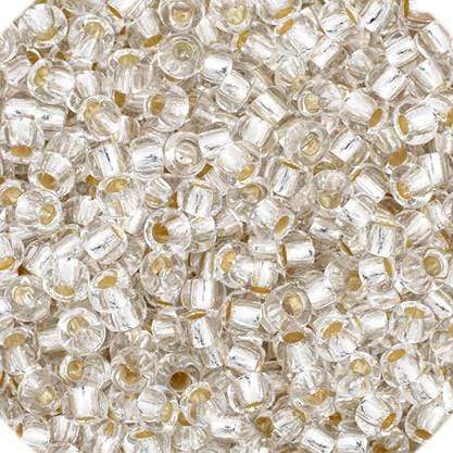 Preciosa Ornela 11/0 Preciosa Seed Beads 11/0 Crystal Silver lined Preciosa Seed Bead