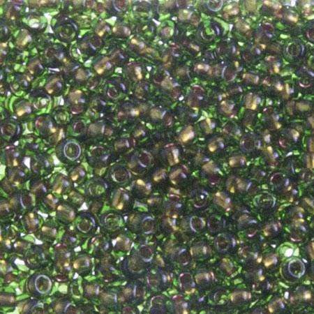 Preciosa Ornela 11/0 Preciosa Seed Beads 11/0 Green Transparent-Copper Lined Preciosa Seed Bead