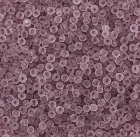11/0 Japanese Seedbeads, Frosted Matte Mauve Purple 10g 11/0 TOHO Seed Beads