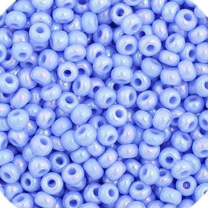 Preciosa Ornela 11/0 Preciosa Seed Beads 11/0 Light Blue AB Opaque, Preciosa Seed Bead