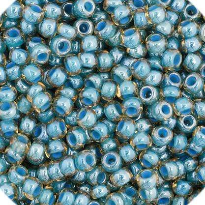 Preciosa Ornela 11/0 Preciosa Seed Beads 11/0 Light Blue Colour lined Preciosa Seed Bead