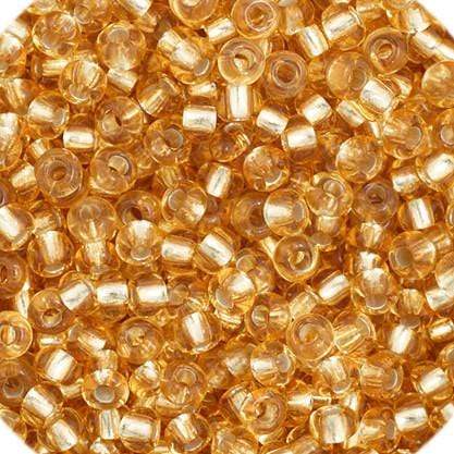 Preciosa Ornela 11/0 Preciosa Seed Beads 11/0 Light Gold Silver lined Preciosa Seed Bead