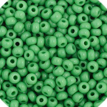 Preciosa Ornela 11/0 Preciosa Seed Beads 11/0 Medium Green Opaque Precoisa Seed Beads