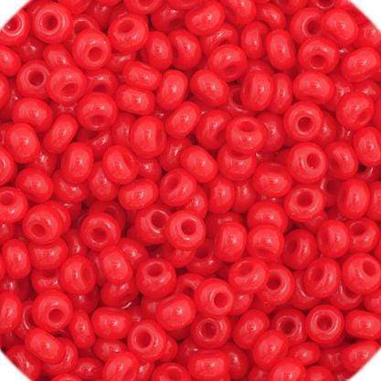 Preciosa Ornela 11/0 Preciosa Seed Beads 11/0 Medium Red Opaque Precoisa Seed Beads