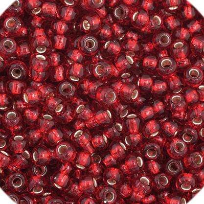 Sundaylace Creations & Bling 11/0 Preciosa Seed Beads 11/0 Medium Red Silverlined Precoisa Seed Beads