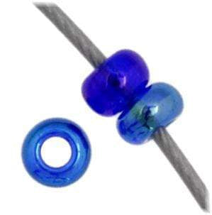 Preciosa Ornela 11/0 Preciosa Seed Beads 11/0 Navy Blue AB Transparent Precoisa Seed Bead