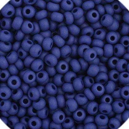 Preciosa Ornela 11/0 Preciosa Seed Beads 11/0 Navy Blue  Matte Opaque Precoisa Seed Beads