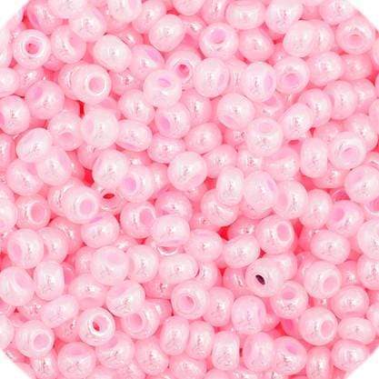 Preciosa Ornela 11/0 Preciosa Seed Beads 11/0 Pale Pink Opaque Dyed Pearl Preciosa Seed Bead