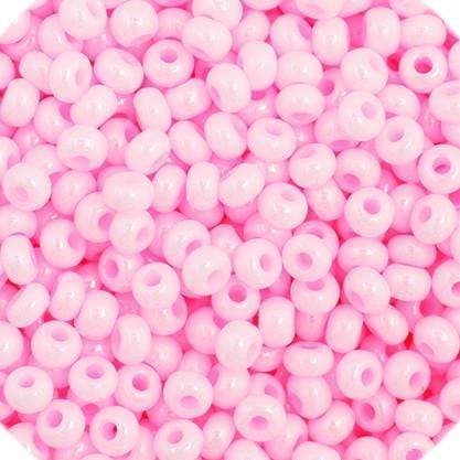 Preciosa Ornela 11/0 Preciosa Seed Beads 11/0 Pink Opaque Dyed Solgel Preciosa Seed Bead