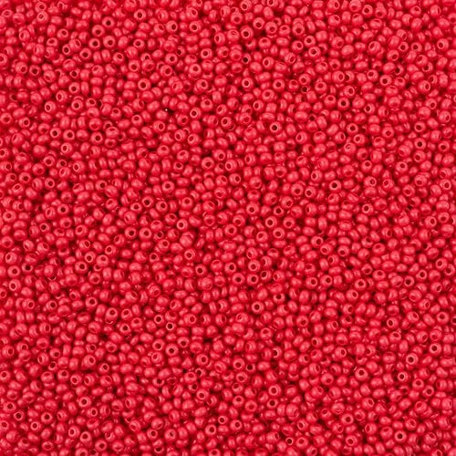 Preciosa Ornela 11/0 Preciosa Seed Beads 11/0 RED MATTE  Intensive Terra Preciosa Seed Beads