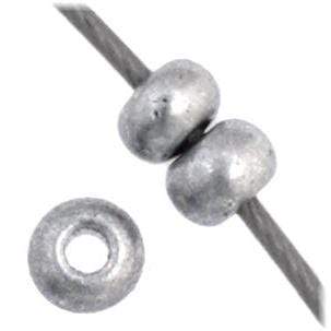 Preciosa Ornela 11/0 Preciosa Seed Beads 11/0 Silver Metallic Czech Seed Beads *Grey Metallic